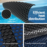 Aqua Buddy Pool Cover 600 Micron 6.5x3m w/ Roller 4m Swimming Pools Black Solar Blanket - Top-Down View