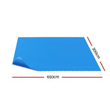 Aqua Buddy Pool Cover 600 Micron 6.5x3m Swimming Pool Solar Blanket Blue - Front View
