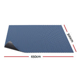 Aqua Buddy Pool Cover 500 Micron 6.5x3m Swimming Pool Solar Blanket Blue Black - Front View
