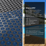 Aqua Buddy Pool Cover 500 Micron 6.5x3m w/ Roller 5.55m Swimming Pools Black Solar Blanket - Rear View