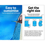 Aquabuddy Pool Cover 6.5x3m 400 Micron Silver Swimming Pool Solar Blanket 4m Roller