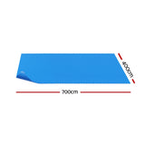 Aqua Buddy Pool Cover 600 Micron 7x4m Swimming Pool Solar Blanket Blue - Front View