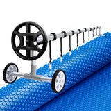 Aqua Buddy Pool Cover 600 Micron 7x4m w/ Roller 4m Swimming Pools Solar Blanket - Close-Up Angle
