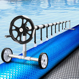 Aquabuddy Pool Cover 400 Micron 8x4.2m Swimming Pool Solar Blanket 5.5m Roller - Close-Up Angle