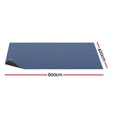Aqua Buddy Pool Cover 600 Micron Bubble Heat Solar Blanket Blue Black 8x4.2m - Front View
