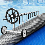 Aqua Buddy Pool Cover 600 Micron Solar Heat Blanket LDPE 8x4.2m w/ 5.55m Roller - Close-Up Angle