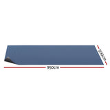 Aqua Buddy Pool Cover 600 Micron 9.5x5m Swimming Pool Solar Blanket Blue Black - Front View