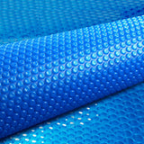 Aquabuddy Pool Cover 500 Micron 9.5x5m Swimming Pool Solar Blanket Blue - Low Angle