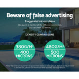 Aquabuddy Pool Cover 500 Micron 9.5x5m Swimming Pool Solar Blanket Blue - 45-Degree Angle