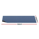 Aqua Buddy Pool Cover 500 Micron 9.5x5m Swimming Pool Solar Blanket Blue Black - Front View