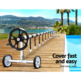 Aquabuddy Pool Cover Roller 5.5m Adjustable Swimming Pool Solar Blanket Reel - 45-Degree Angle