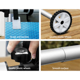 Aquabuddy Pool Cover Roller 5.5m Adjustable Swimming Pool Solar Blanket Reel - Rear View