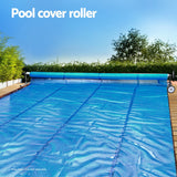 Aqua Buddy Pool Cover Roller 6.55m Adjustable Swimming Pool Solar Blanket Reel - Top-Down View