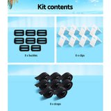 Aquabuddy Pool Cover Roller Attachment Swimming Pool Reel Straps Kit 8PCS - Rear View