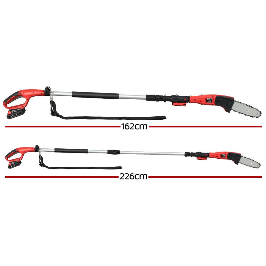 Giantz Chainsaw Cordless Pole Chain Saw 20V 8inch Pruner Battery 2.7m Long Reach, Cordless