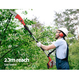 Giantz Chainsaw Cordless Pole Chain Saw 20V 8inch Pruner Battery 2.7m Long Reach - Top-Down View