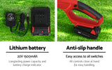 Giantz Chainsaw Cordless Pole Chain Saw 20V 8inch Pruner Battery 2.7m Long Reach - 45-Degree Angle