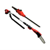 Giantz Chainsaw Trimmer Cordless Pole Chain Saw 20V 8inch Battery 2.7m Reach - Close-Up Angle