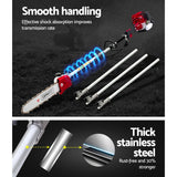 Giantz 40CC Pole Chainsaw Hedge Trimmer 12in Chain Saw 4-Stroke 4.3m Long Reach - Top-Down View