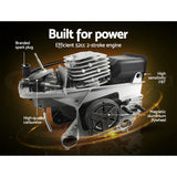 Giantz 62CC Pole Circular Saw Petrol Brush Cutter Whipper Snipper 7-in-1 - Side View