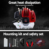 Giantz Pole Chainsaw Petrol Hedge Trimmer Tree Pruner 5 In 1 - Rear View