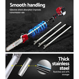 Giantz 65CC Pole Chainsaw Hedge Trimmer Brush Cutter Whipper Snipper 9-in-1 4.3m - Top-Down View