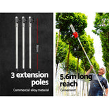 Giantz Pole 4 Stroke Chainsaw Petrol Tree Pruner Long Reach Saw 12 Inch Bar - Rear View