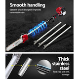Giantz Pole Chainsaw 2 Stroke Petrol Hedge Trimmer Tree Pruner 7 In 1 - Top-Down View