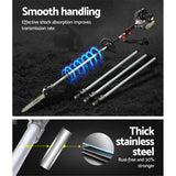 Giantz 62CC Pole Chainsaw Hedge Trimmer Brush Cutter Whipper Snipper Saw 9-in-1 5.6m - Top-Down View