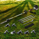 Giantz 62CC Pole Chainsaw Hedge Trimmer Brush Cutter Whipper Snipper Saw 9-in-1 5.6m - Low Angle