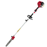 Giantz 62CC Pole Chainsaw Hedge Trimmer Brush Cutter Whipper 9-in-1 5.6m Red - Side View