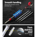 Giantz 62CC Pole Chainsaw Hedge Trimmer 12in Chain Saw 5.6m Long Reach Red - Top-Down View