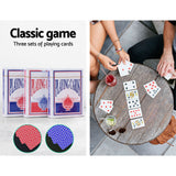 1000pcs Poker Chips Set Casino Texas Hold'em Gambling Party Game Dice Cards Case - 45-Degree Angle