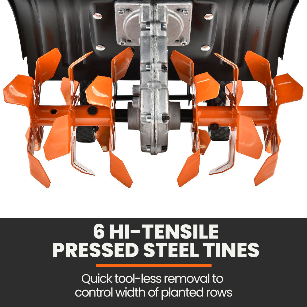 PLANTCRAFT Titan 9 15' 4-Stroke Petrol Handheld Cultivator Tiller