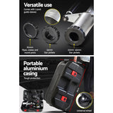 Giantz Petrol Post Driver 4-Stroke Rammer Pile Star Picket Fence Hole Black - Rear View