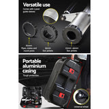 Giantz Petrol Post Driver 38CC 4-Stroke Rammer Pile Star Picket Fence Hole Black - Rear View
