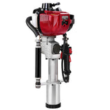 Giantz Petrol Post Driver 38CC 4-Stroke Rammer Pile Star Picket Fence Hole Drive Red - Side View