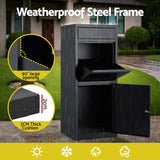 Gardeon Parcel Letterbox Drop Box Package Mailbox Black - Rear View