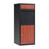 Gardeon Parcel Letterbox Drop Box Package Black - Side View