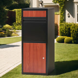 Gardeon Parcel Letterbox Drop Box Package Black - Close-Up Angle
