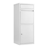 Gardeon Parcel Letterbox Drop Box Package White - Side View