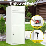 Gardeon Parcel Letterbox Drop Box Package White - 45-Degree Angle
