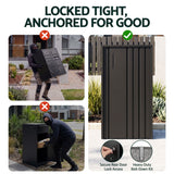 Gardeon Parcel Letterbox Drop Box Package Slot MailBox Black - Close-Up Angle