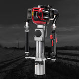 Giantz Petrol Post Driver 2-Stroke 32.7CC Rammer Pile Star Picket Fence Hole Red