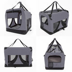 XL Portable Soft Dog Crate - GREY