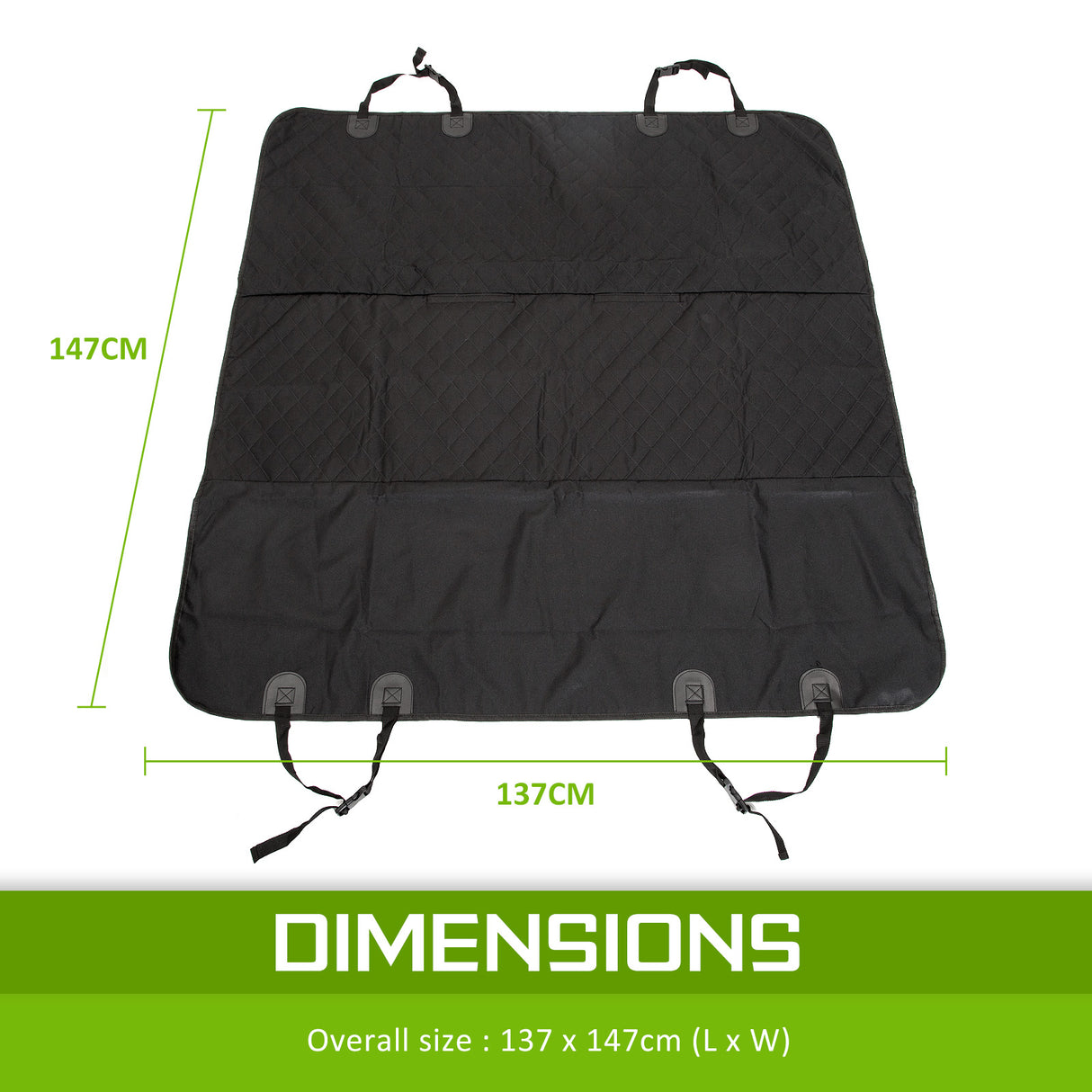 XXL Pet Car Seat Cover - BLACK
