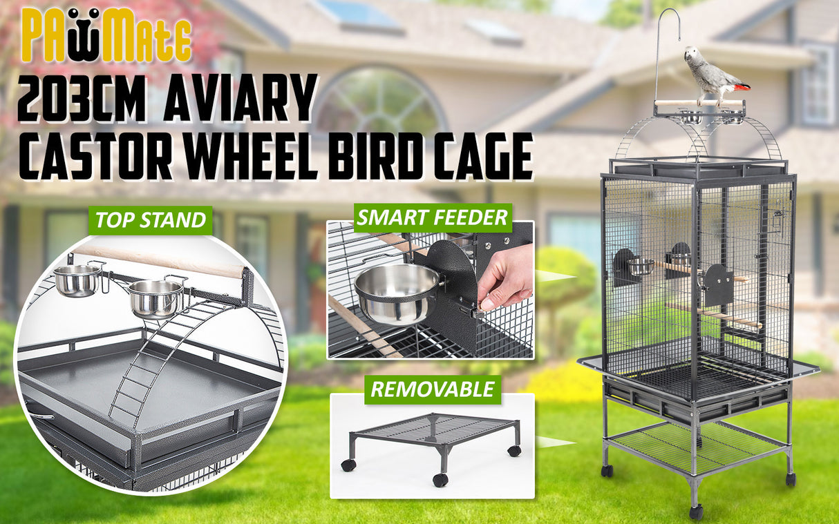 203cm Bird Cage Parrot Aviary TENOR