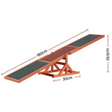 i.Pet Dog Agility Equipment Pet Seesaw Obedience Training Puppy Obstacle Outdoor Play 180cm - Side View