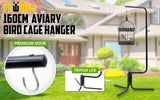 160cm Bird Cage Hanger Stand Parrot Aviary SOLO - Front View