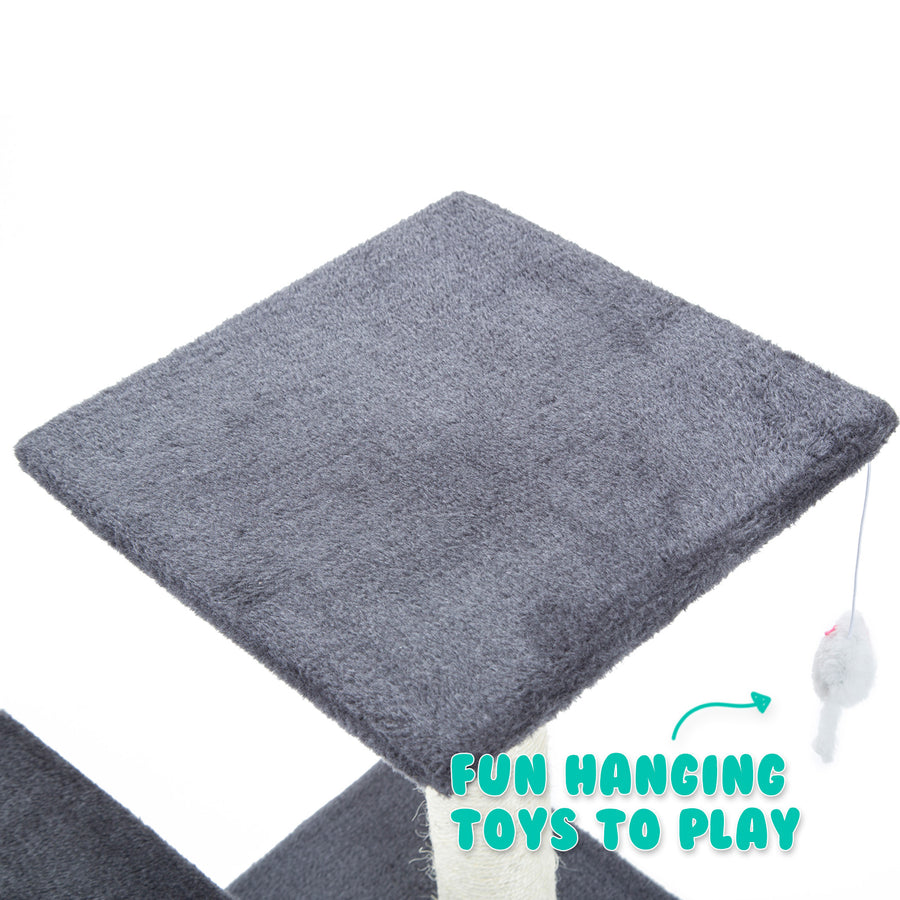 69cm Cat Tree Scratcher MONO - GREY